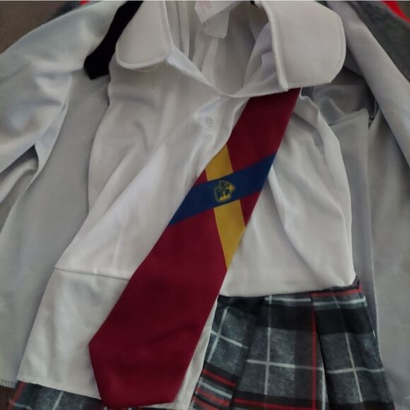 Beetlejuice Astrid Halloween Costume Cosplay Girls Small 6 Dress Schoolgirl - Picture 4 of 7